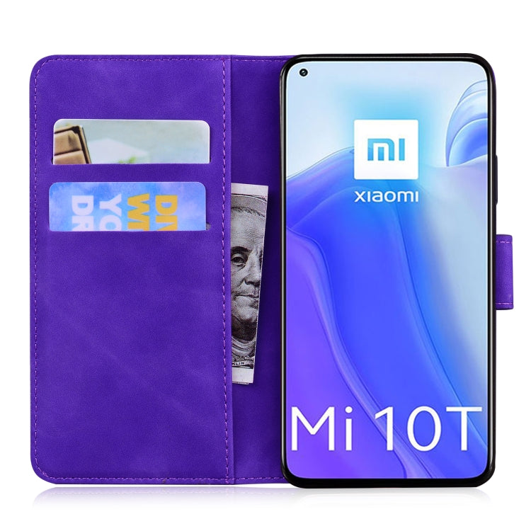 For Xiaomi Mi 10T Pro 5G / 10T 5G Skin Feel Pure Color Flip Leather Phone Case
