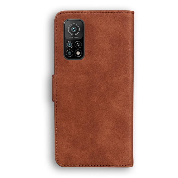 For Xiaomi Mi 10T Pro 5G / 10T 5G Skin Feel Pure Color Flip Leather Phone Case