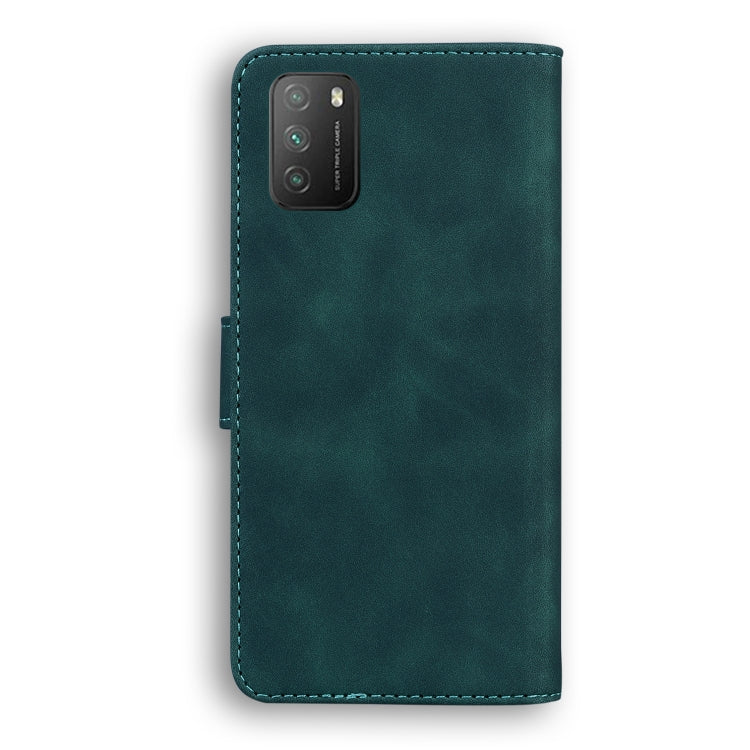 For Xiaomi Poco M3 Skin Feel Pure Color Flip Leather Phone Case