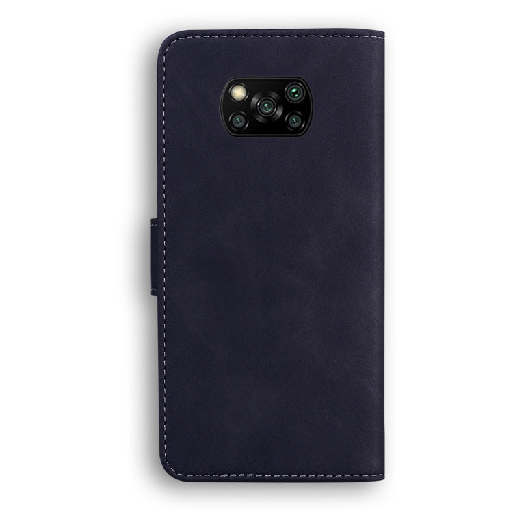 For Xiaomi Poco X3 NFC Skin Feel Pure Color Flip Leather Phone Case