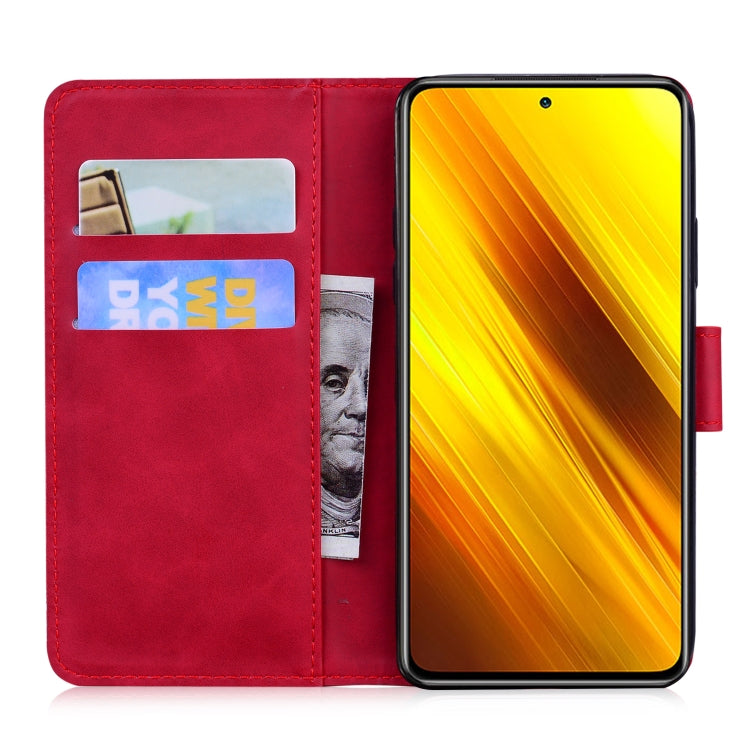 For Xiaomi Poco X3 NFC Skin Feel Pure Color Flip Leather Phone Case