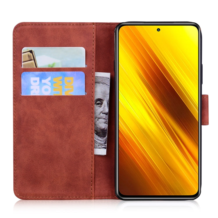 For Xiaomi Poco X3 NFC Skin Feel Pure Color Flip Leather Phone Case