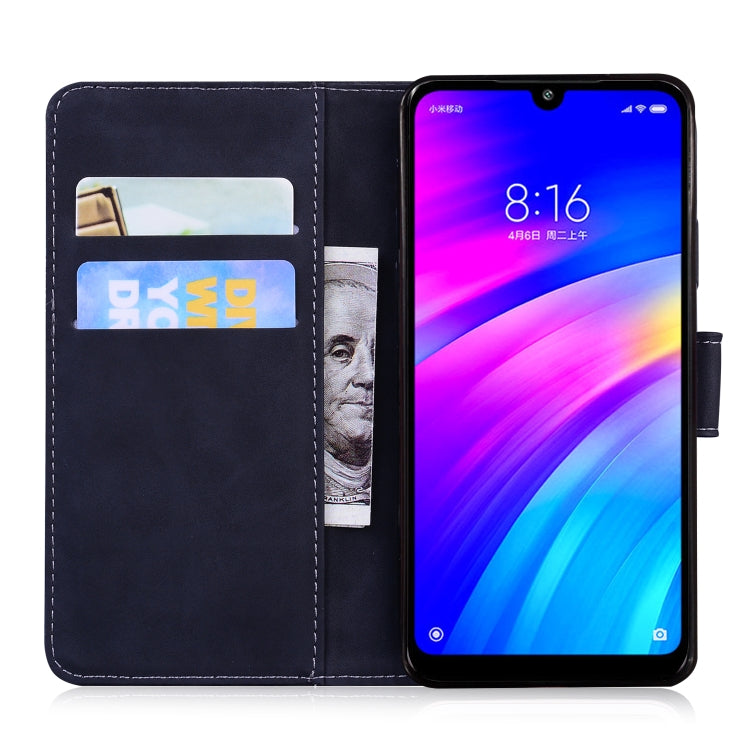 For Xiaomi Redmi 7 / Y3 India Skin Feel Pure Color Flip Leather Phone Case