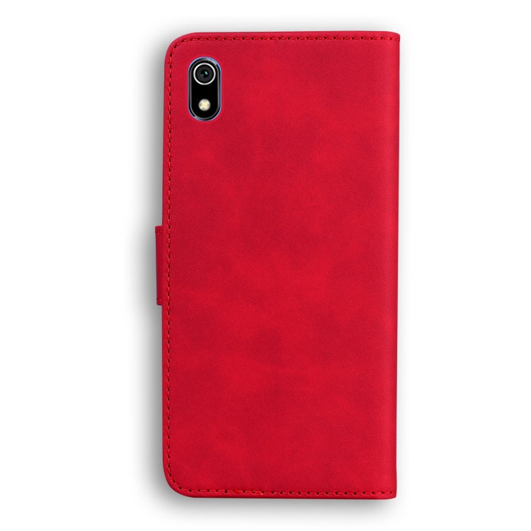 For Xiaomi Redmi 7A Skin Feel Pure Color Flip Leather Phone Case