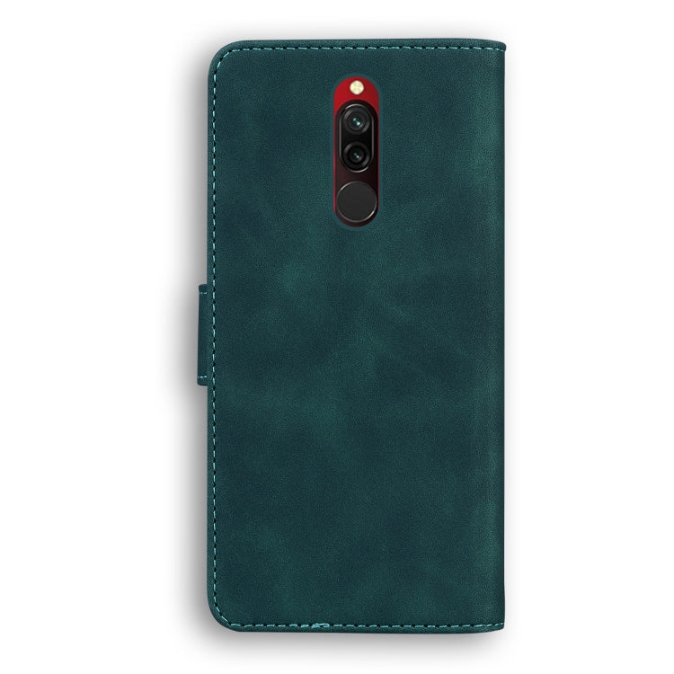 For Xiaomi Redmi 8 Skin Feel Pure Color Flip Leather Phone Case