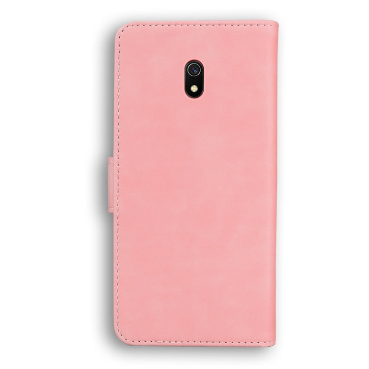 For Xiaomi Redmi 8A Skin Feel Pure Color Flip Leather Phone Case