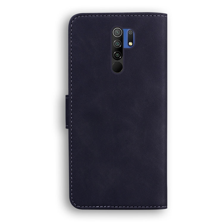 For Xiaomi Redmi 9 Skin Feel Pure Color Flip Leather Phone Case
