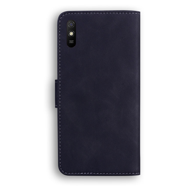 For Xiaomi Redmi 9A Skin Feel Pure Color Flip Leather Phone Case