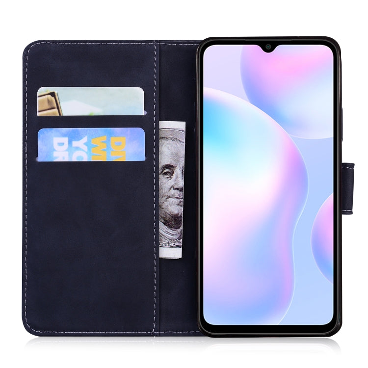 For Xiaomi Redmi 9A Skin Feel Pure Color Flip Leather Phone Case