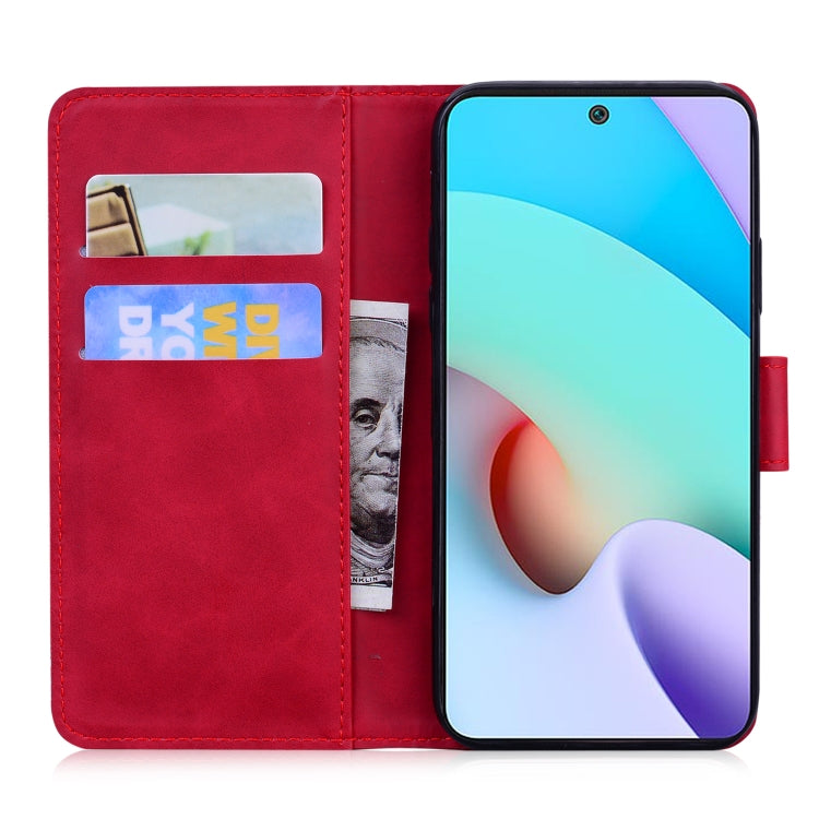 For Xiaomi Redmi 10 Skin Feel Pure Color Flip Leather Phone Case