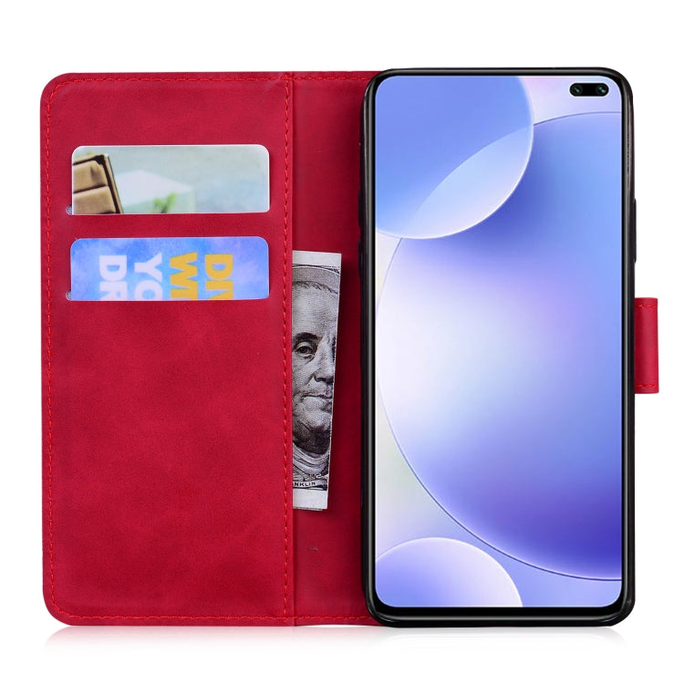 For Xiaomi Redmi K30 Skin Feel Pure Color Flip Leather Phone Case