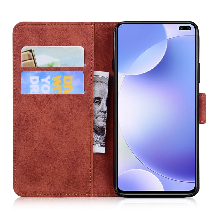 For Xiaomi Redmi K30 Skin Feel Pure Color Flip Leather Phone Case