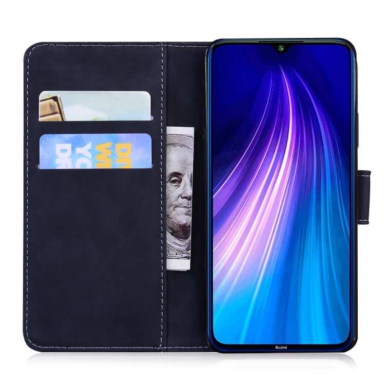 For Xiaomi Redmi Note 8 Skin Feel Pure Color Flip Leather Phone Case