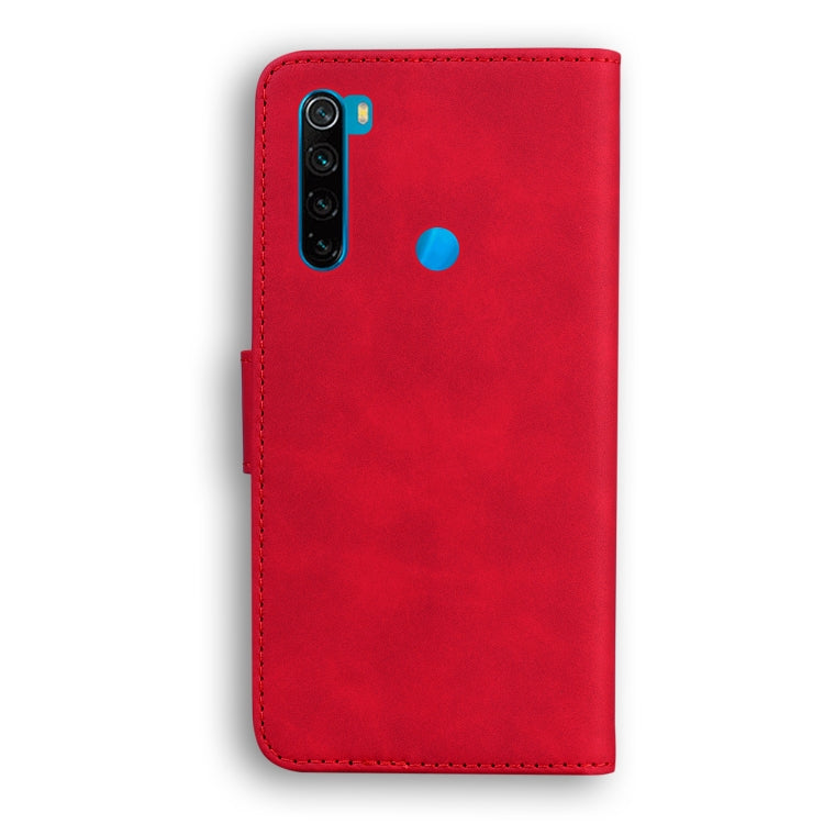 For Xiaomi Redmi Note 8 Skin Feel Pure Color Flip Leather Phone Case