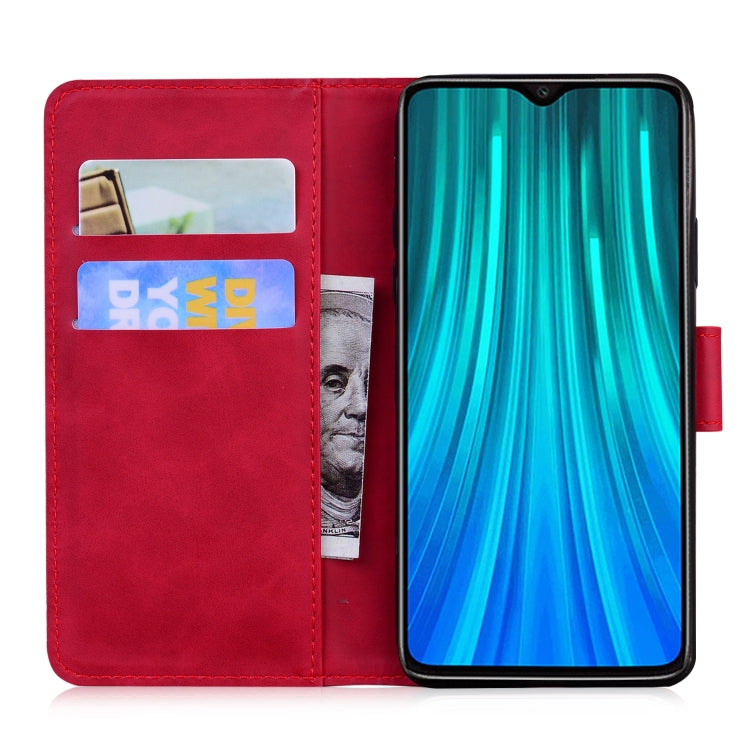 For Xiaomi Redmi Note 8 Pro Skin Feel Pure Color Flip Leather Phone Case
