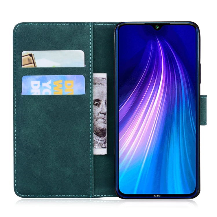 For Xiaomi Redmi Note 8T Skin Feel Pure Color Flip Leather Phone Case