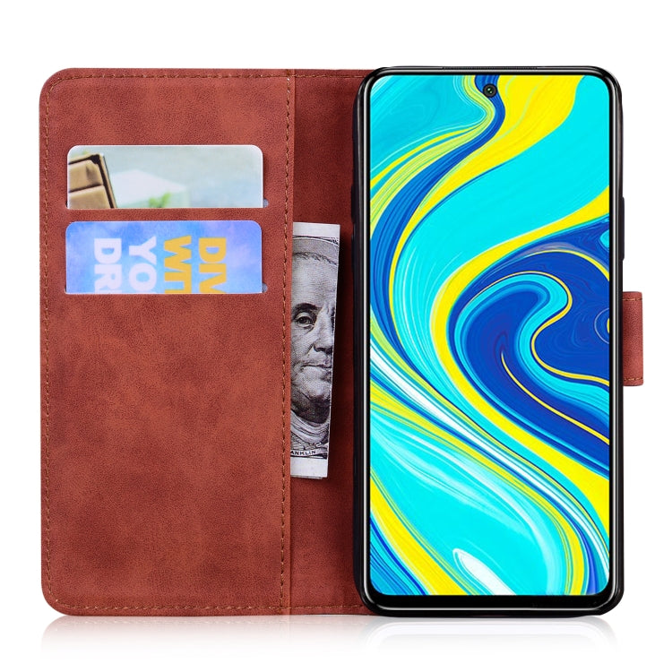For Xiaomi Redmi Note 9S / Note 9 Pro / Note 9 Pro Max Skin Feel Pure Color Flip Leather Phone Case
