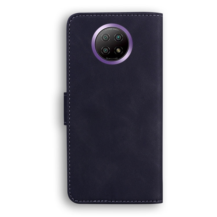 For Xiaomi Redmi Note 9 5G CN Version / Note 9T Skin Feel Pure Color Flip Leather Phone Case