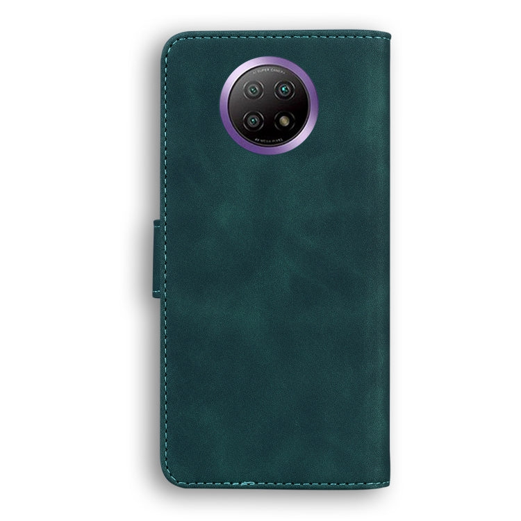 For Xiaomi Redmi Note 9 5G CN Version / Note 9T Skin Feel Pure Color Flip Leather Phone Case