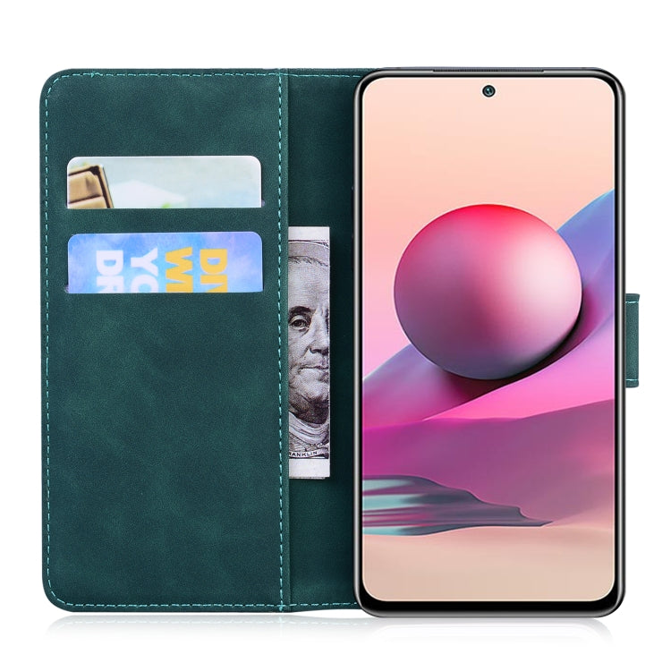 For Xiaomi Redmi Note 10 4G / Note 10s Skin Feel Pure Color Flip Leather Phone Case