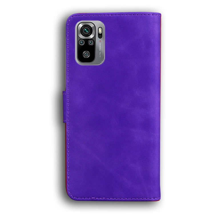 For Xiaomi Redmi Note 10 4G / Note 10s Skin Feel Pure Color Flip Leather Phone Case