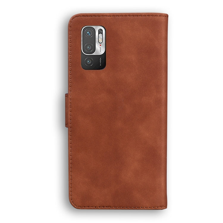 For Xiaomi Redmi Note 10 5G / Poco M3 Pro 5G Skin Feel Pure Color Flip Leather Phone Case