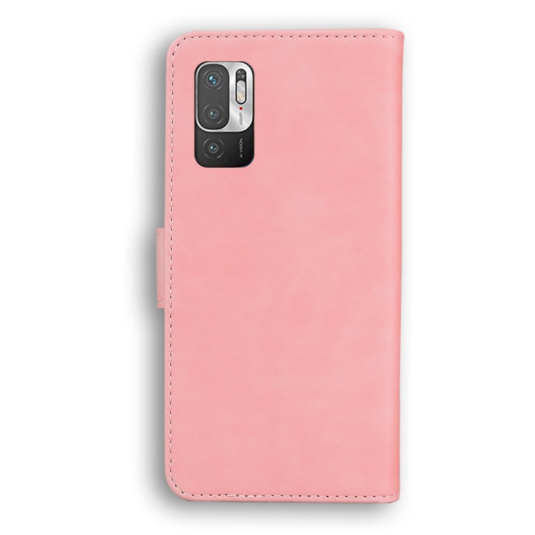 For Xiaomi Redmi Note 10 5G / Poco M3 Pro 5G Skin Feel Pure Color Flip Leather Phone Case
