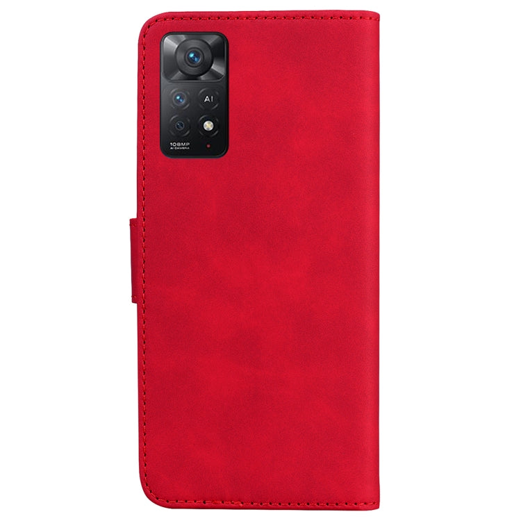 For Xiaomi Redmi Note 11 Pro 5G / 4G Foreign Version Skin Feel Pure Color Flip Leather Phone Case