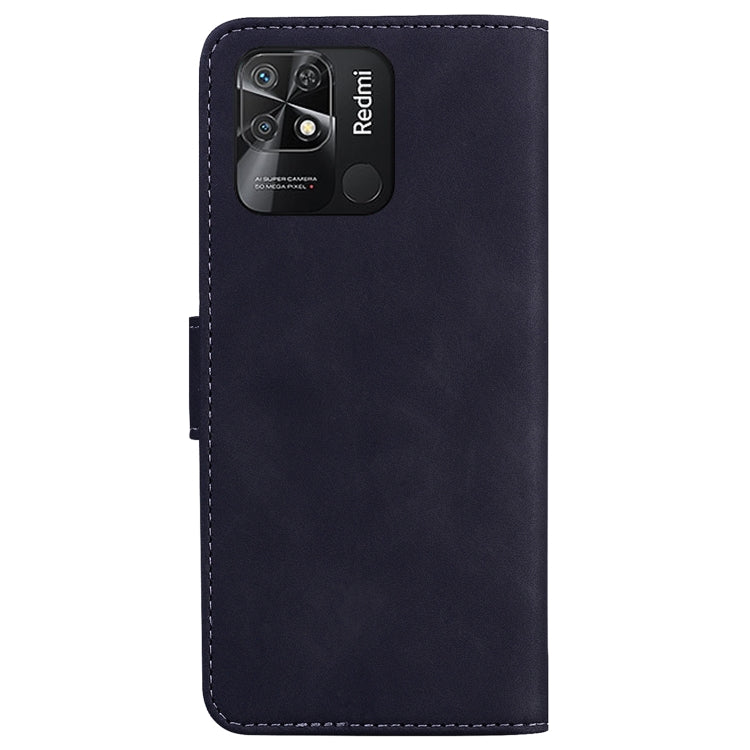 For Xiaomi Redmi 10C Skin Feel Pure Color Flip Leather Phone Case
