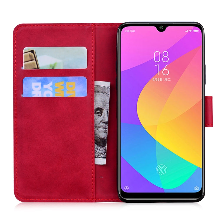 For Xiaomi Mi CC9 / 9 Lite Skin Feel Pure Color Flip Leather Phone Case