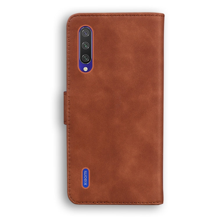 For Xiaomi Mi CC9 / 9 Lite Skin Feel Pure Color Flip Leather Phone Case