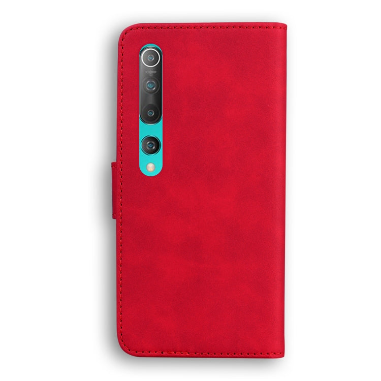For Xiaomi Mi 10 / 10 Pro 5G Skin Feel Pure Color Flip Leather Phone Case