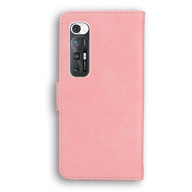For Xiaomi Mi 10S Skin Feel Pure Color Flip Leather Phone Case
