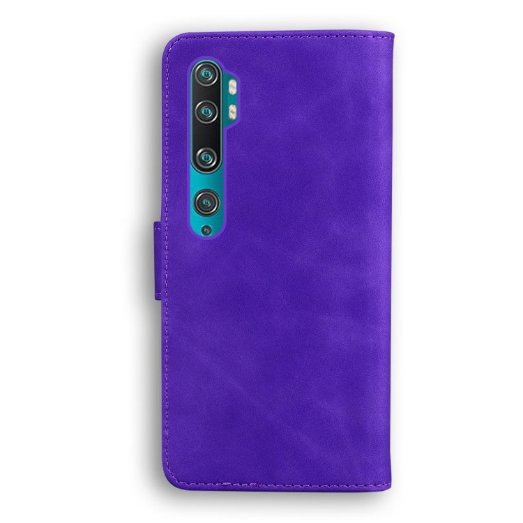 For Xiaomi Mi CC9 Pro / Note 10 / Note 10 Pro Skin Feel Pure Color Flip Leather Phone Case