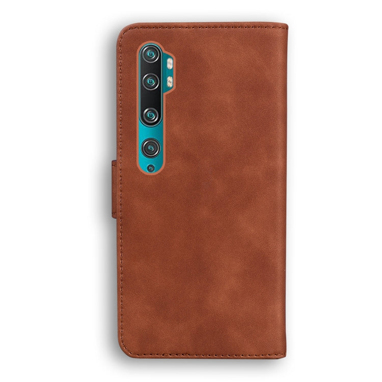 For Xiaomi Mi CC9 Pro / Note 10 / Note 10 Pro Skin Feel Pure Color Flip Leather Phone Case