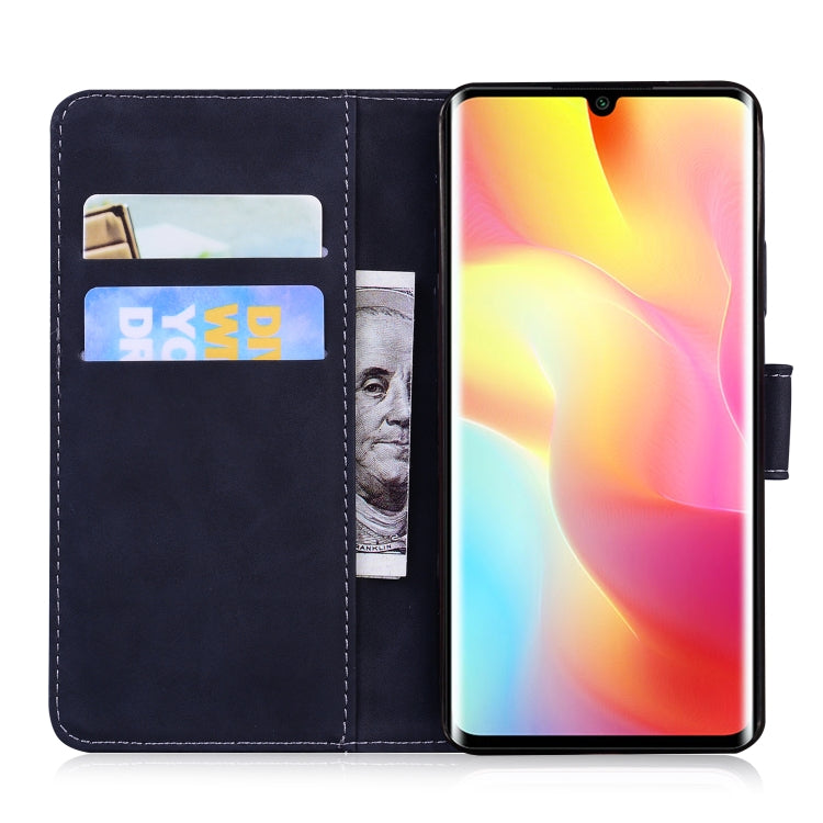 For Xiaomi Mi Note 10 Lite Skin Feel Pure Color Flip Leather Phone Case
