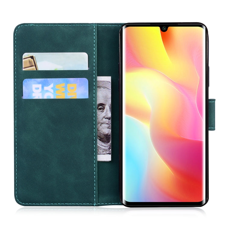 For Xiaomi Mi Note 10 Lite Skin Feel Pure Color Flip Leather Phone Case