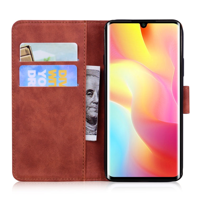 For Xiaomi Mi Note 10 Lite Skin Feel Pure Color Flip Leather Phone Case