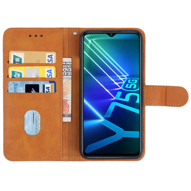 Leather Phone Case For vivo Y75 5G
