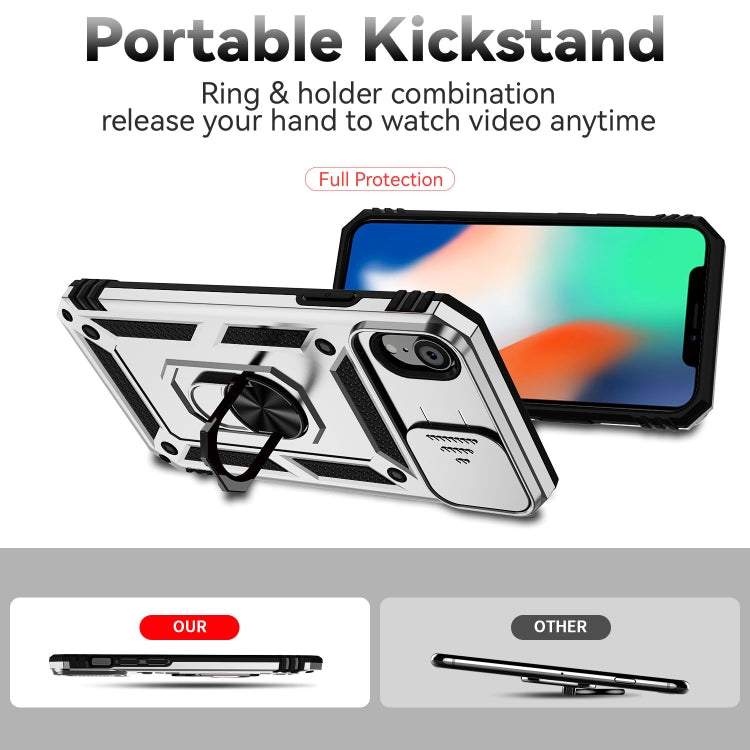 For iPhone XR Sliding Camshield Holder Phone Case