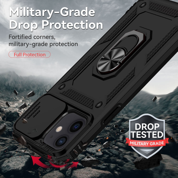 For iPhone 12 mini Sliding Camshield Holder Phone Case