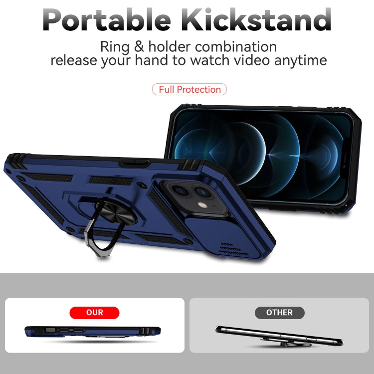 For iPhone 12 mini Sliding Camshield Holder Phone Case