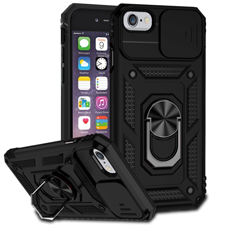 For iPhone SE 2022 / SE 2020 / 8 / 7 / 6 Sliding Camshield Holder Phone Case