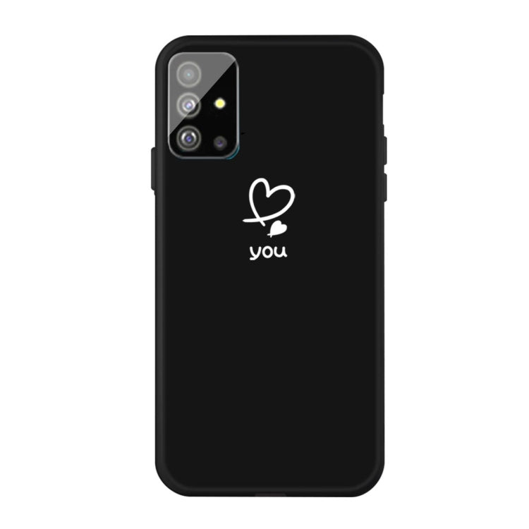 For Galaxy S20+ Love Heart You Pattern Frosted TPU Protective Case