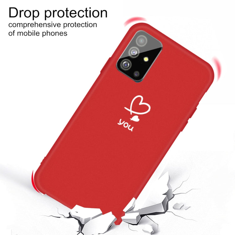 For Galaxy S20+ Love Heart You Pattern Frosted TPU Protective Case