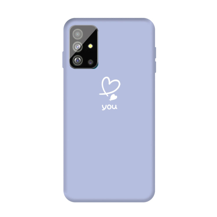For Galaxy S20+ Love Heart You Pattern Frosted TPU Protective Case