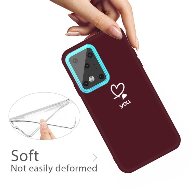 For Galaxy S20 Ultra Love Heart You Pattern Frosted TPU Protective Case