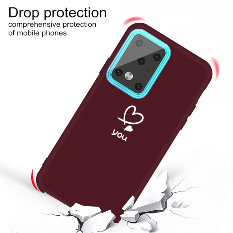 For Galaxy S20 Ultra Love Heart You Pattern Frosted TPU Protective Case