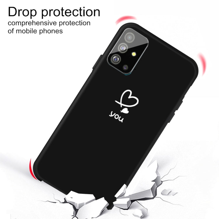 For Galaxy S20 Love Heart You Pattern Frosted TPU Protective Case
