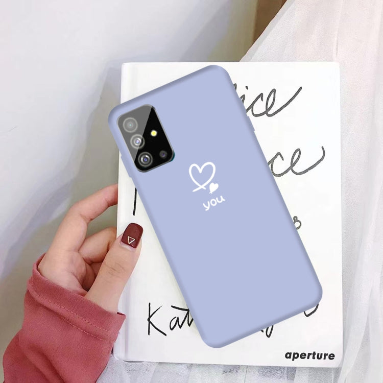For Galaxy S20 Love Heart You Pattern Frosted TPU Protective Case